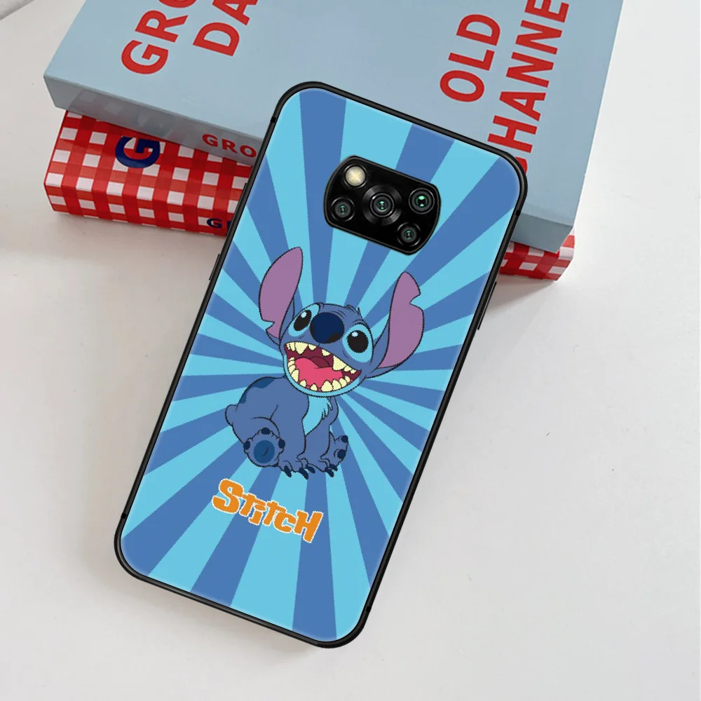 

Cute Stitchs Cartoon Couple Lovers Phone Case For Xiaomi Mi Note 10 A3 9 MAX 3 A2 8 9 Lite Pro Ultra black Cover Trend Back Soft