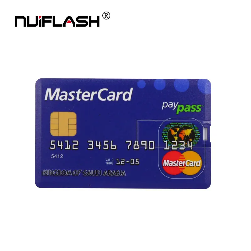 M3 MasterCard BLUE Карта кредитного банка, карта памяти HSBC MasterCard Bradesco, флеш-накопитель usb 8 ГБ 16 ГБ, флеш-накопитель USB, флеш-накопитель 32 Гб 64 Гб 128 ГБ, флеш-накопитель - Цвет: M3 MasterCard BLUE
