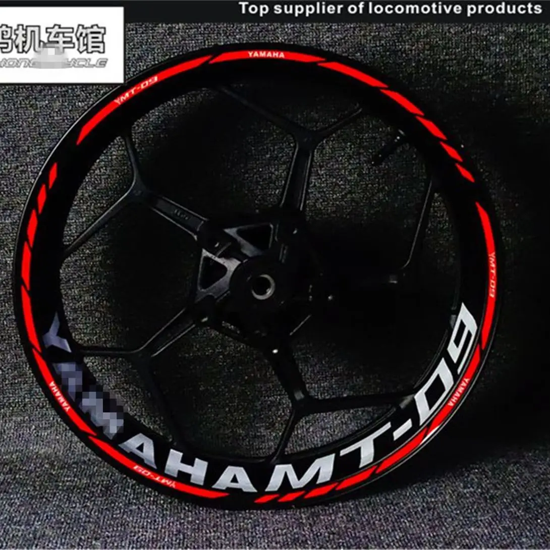 Mt09 наклейка на обод колеса мотоцикла полосы эмблема светоотражающая защита