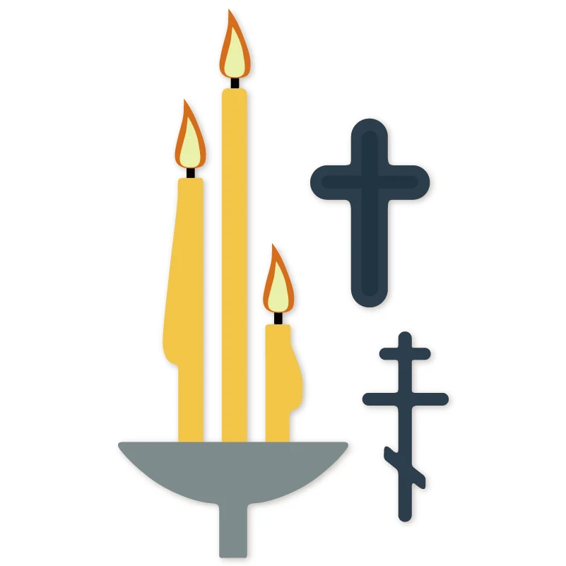 Религиозный крест свечи металлические трафареты для пресс формы скрапбукинга