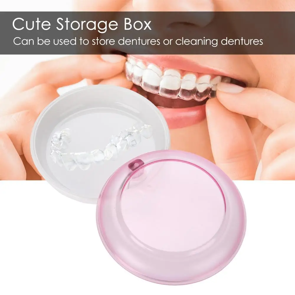 Коробка для хранения искусственных зубов коробка отбеливания ухода за полостью