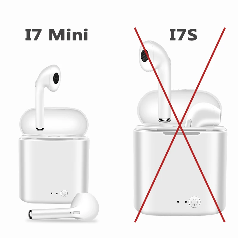 

Hot Sell TWS i7 Mini TWS Wireless Bluetooth 5.0 Earphone True Stereo Earbud Headset With Charging Box Mic For Smart phone xiaomi
