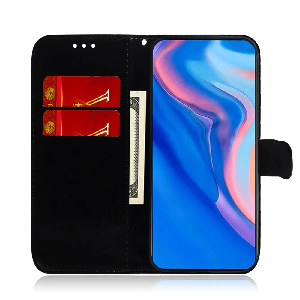 P Smart Z цветной градиентный динамический цветок флип чехол для Huawei Plus 2019 кожаный