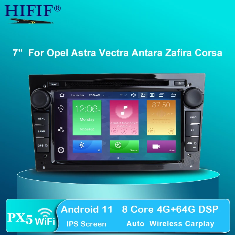 

IPS Octa Core 7'' 2 Din Android10 DSP 1024*600 HD Car DVD Player For Opel Astra Vectra Antara Zafira Corsa GPS Navigation RadiO