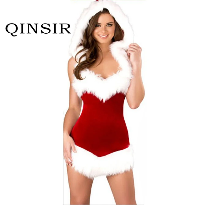 

Fashion Adults Women Slim Fit Sexy Christmas Suit Costumes Adult women Santa Claus Cosplay Christmas Party Fancy Dress one size