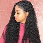 30 дюймов 13x1 прозрачный часть синтетические волосы парики шнурка человеческих волос Aircabin бразильские кудрявые прямые волна 4x4 кружева Закрытие парики для Для женщин