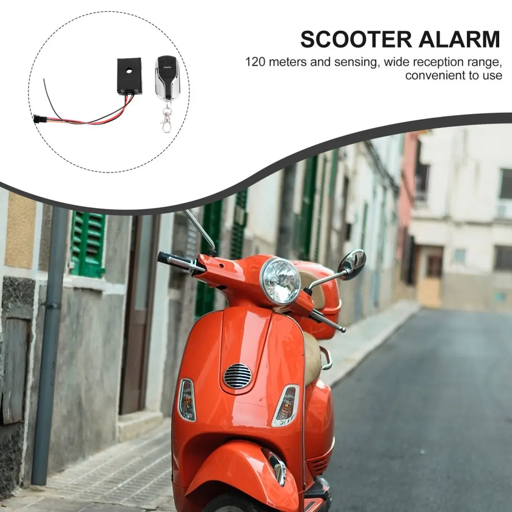 

48-60V Anti-theft Horn Alarm with Long Distance Waterproof Alarm System Remote Engine Start Arming Disarming for Scoote