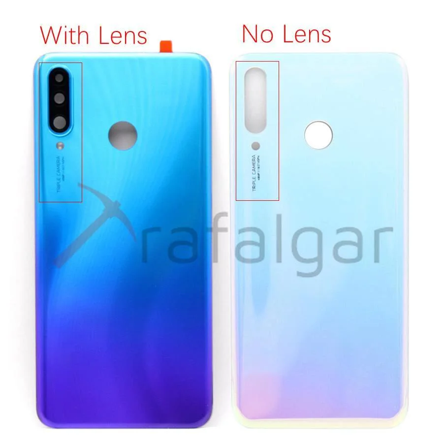 Крышка батарейного отсека для Huawei P30 Lite Задняя стеклянная панель Nova 4e задний
