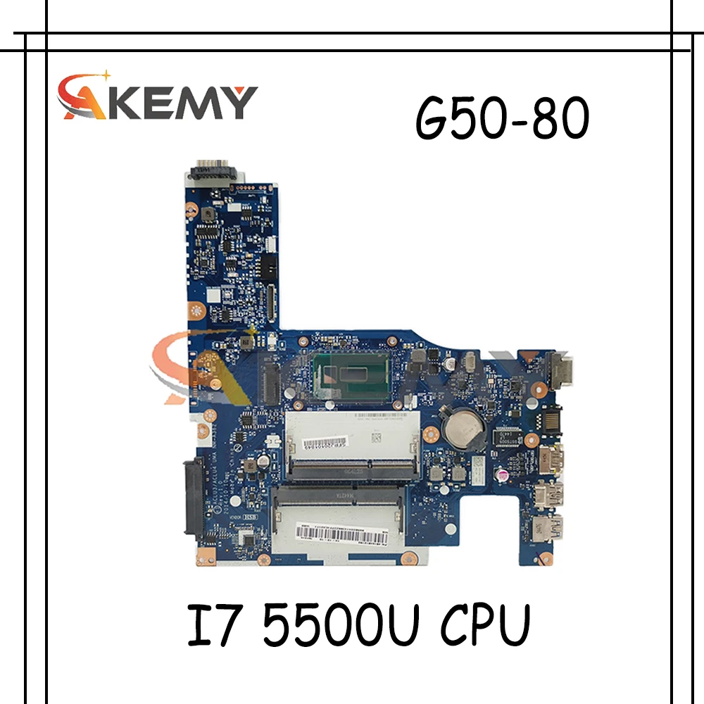 

Akemy для Lenovo g50-80 ноутбук PC материнская плата Nm-A362 I7 5500U встроенная графика 100% ТЕСТ ОК; Гарантированное качество