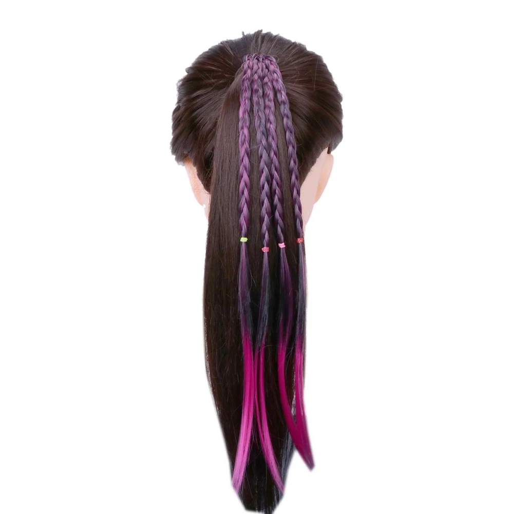 

Hot sell fake Braid Hair Headband Synthetic Natural Braiding Hair Hair Clip 45cm Long for Girls Hair Ornaments Hair Accessories
