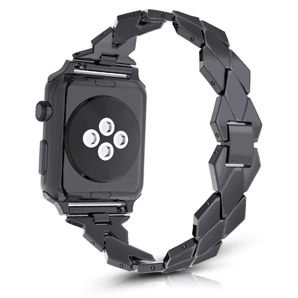 Металлический ремешок в форме ромба для Apple Watch 6 Band Series SE/6/5/4/3/2 мужской/женский