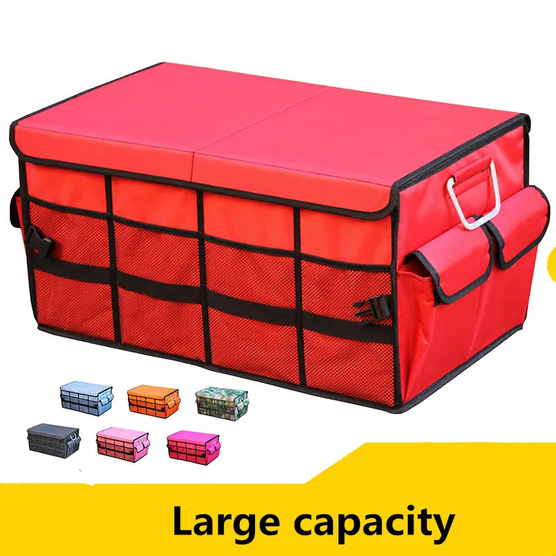 Скидка Сверхмощный Автомобильный багажник, органайзер, хранилище, сумочка, сумка Оксфорд внедорожник складной ботинок Органайзер АВ складная кор...