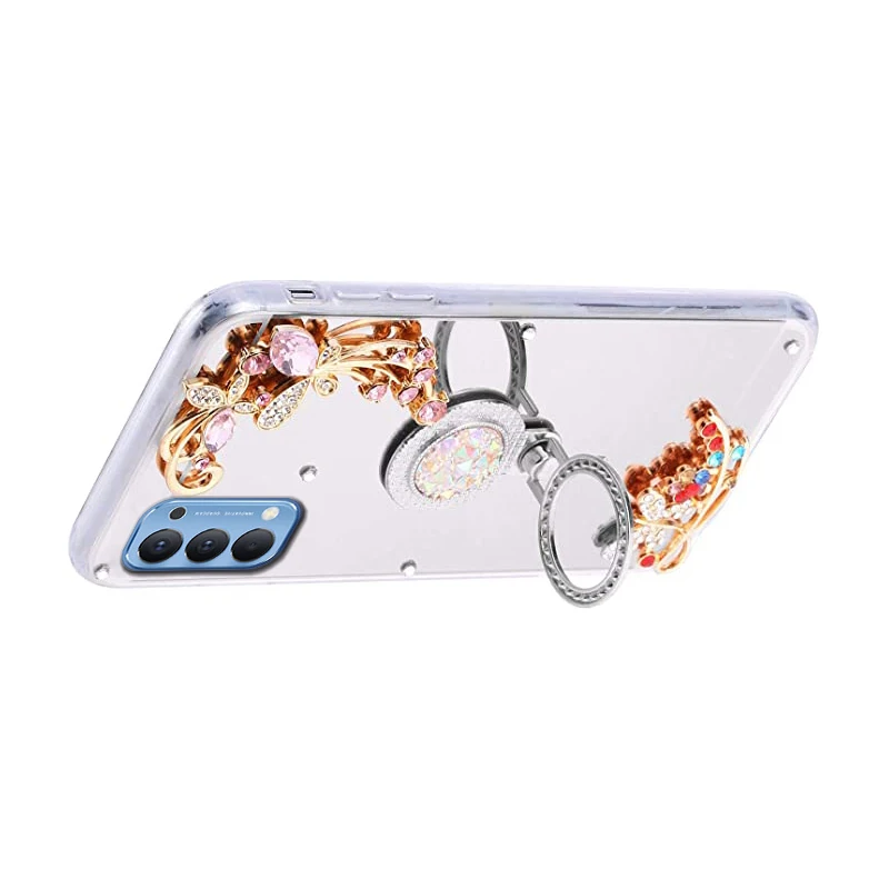

Ring Holder Case For OPPO A72 5G A92 A92S A52 Case For OPPO Reno 4 Pro A9 A31 2020 A12 A5S A8 A7 A11X F11 A9X Diamond Back Cover
