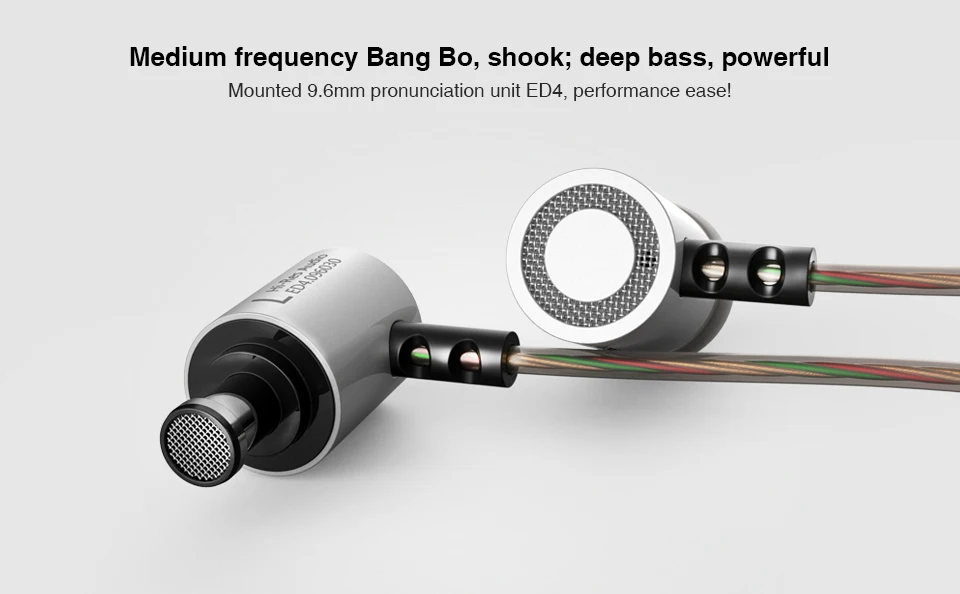 KZ ED4 металлические стерео наушники, медная ковка, шумоизоляция, Hifi наушники-вкладыши, музыкальные наушники с микрофоном для мобильного телефона, MP3, MP4