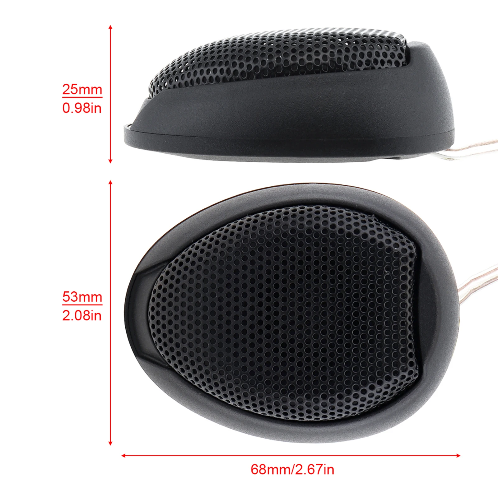 

Mini Dome Tweeter Speakers Universal 2pcs 1000W High Efficiencyfor Car Audio System Auto Electrical System