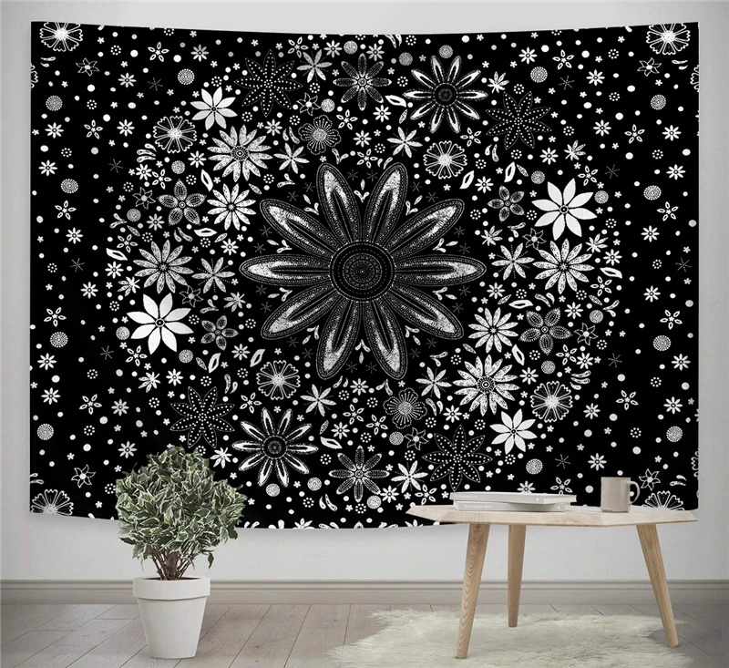 Богемный Гобелен Мандала Настенный декор пляжный коврик полотенце полиэстер