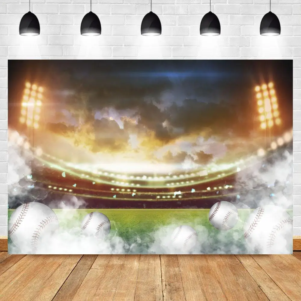 

Фон для студийной фотосъемки Nitree день рождения Бейсбол Футбол Бейсбол стадион