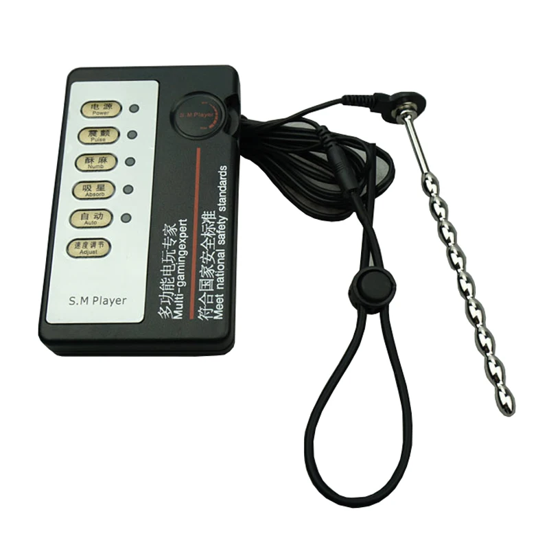 Электро-шоковая вилка для мужского пениса из нержавеющей стали катетер