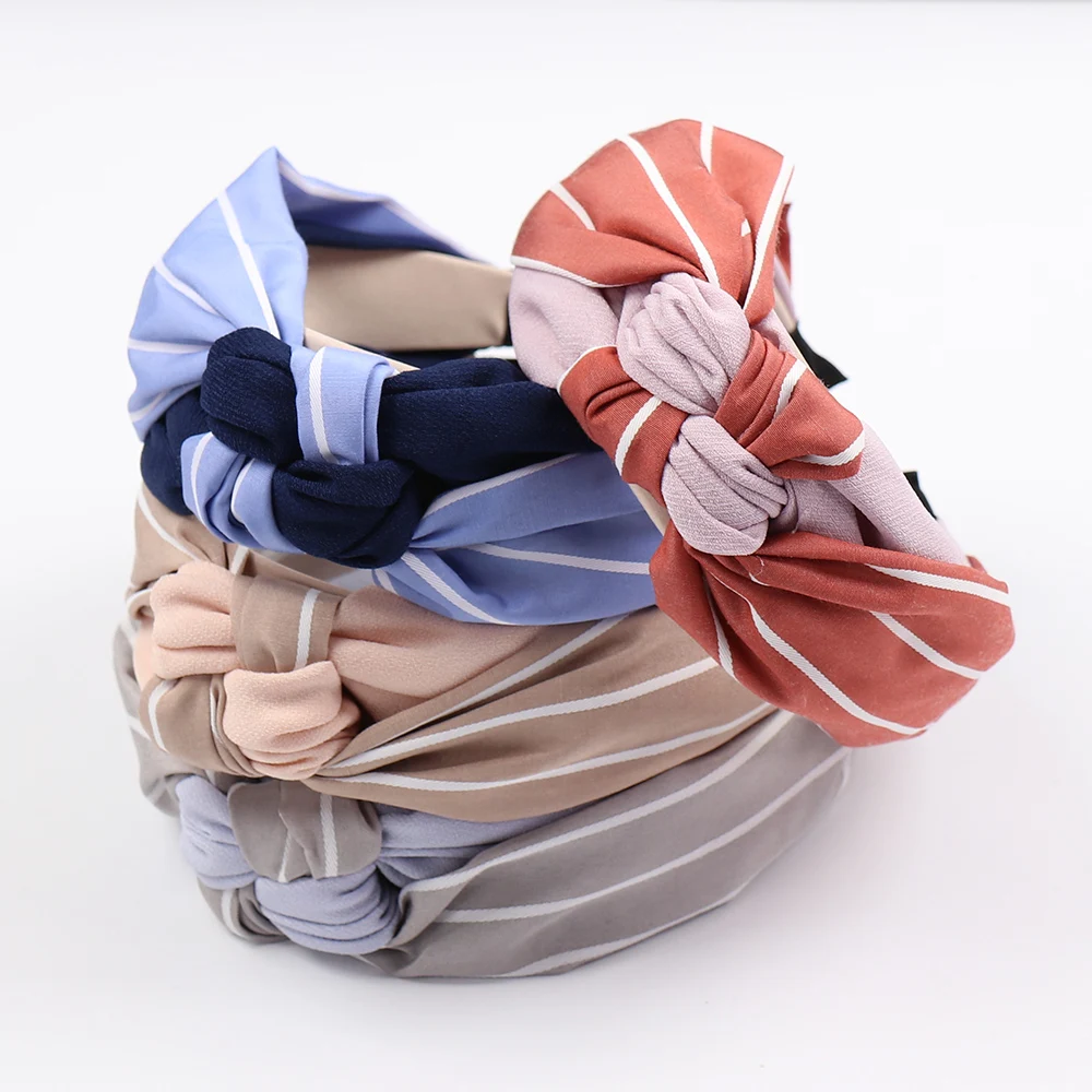 

Top Knot Turban Twist Hairband Retro Elastic Hair Hoop for Women Hair Accessories Flower Headband Hair Band for Girls