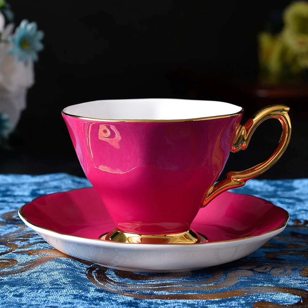 

Кофейные чашки в европейском стиле, набор из 6 керамических чашек, кофейная кружка, костяная китайская чайная чашка, чашка для офиса, кофе на заказ