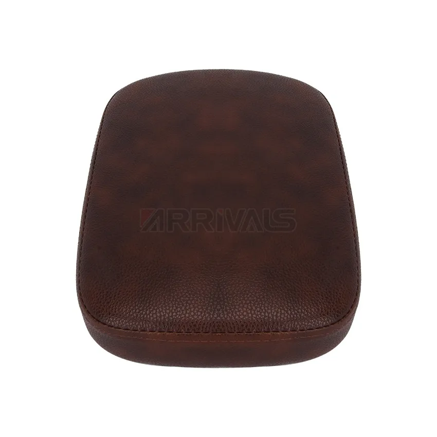 Кожаная Мотоциклетная Подушка заднего пассажирского сиденья коричневая черная