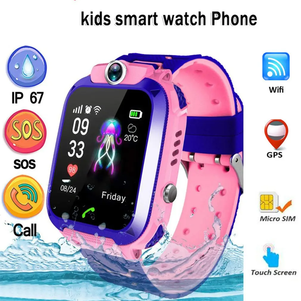 2G SIM 32M Tracker watches Body Temperature Smart Watch Measurement Phone Waterproof Precise Positioning | Электроника