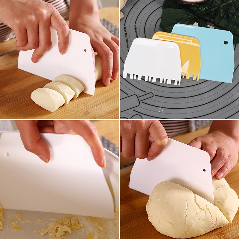 

Batter Plastic Scraper Blade Kitchen Gadgets Cake Cutter Baking Tools Home Baking Spatulas Dough Scraper