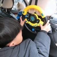 kids simulation cars steering wheel pretend car driver play house game driving vocal educational puzzle toys for children gifts