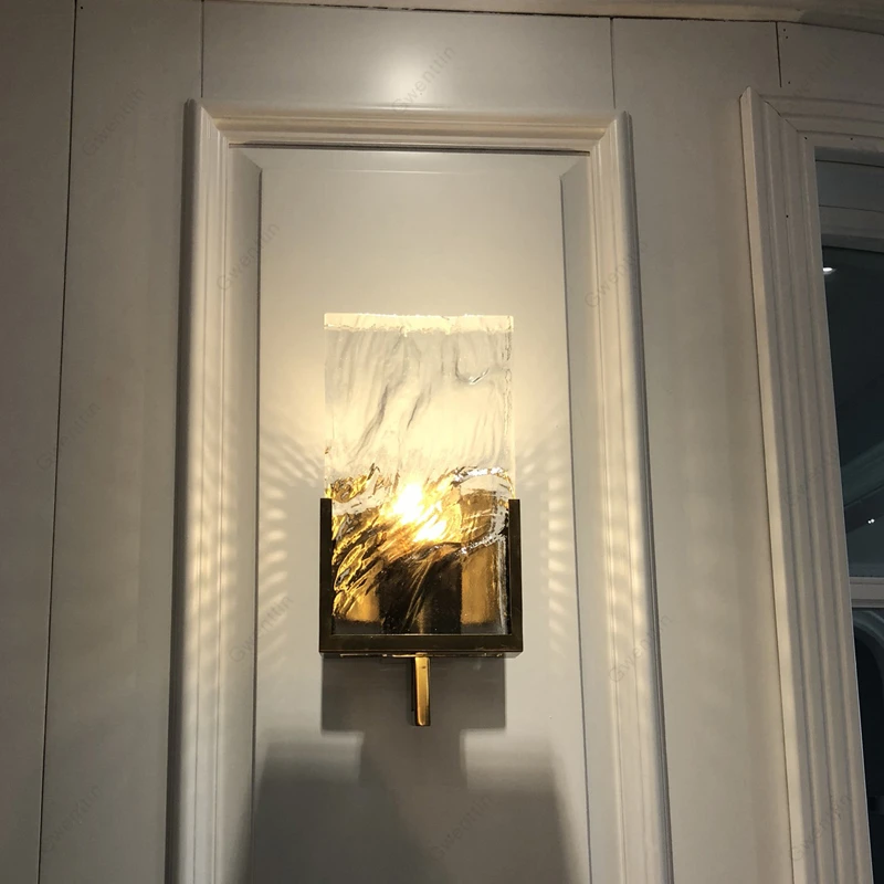 Роскошное прозрачное Кристальное настенное освещение Современные светодиоды