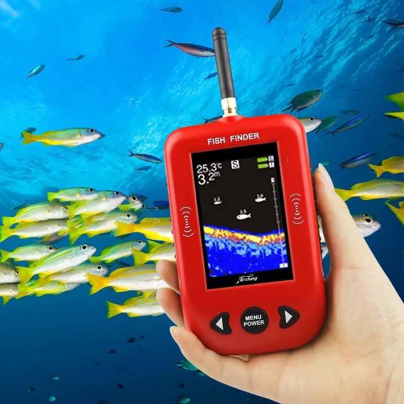 Рыболокатор портативный беспроводной гидролокатор 48 м/200 футов глубина м