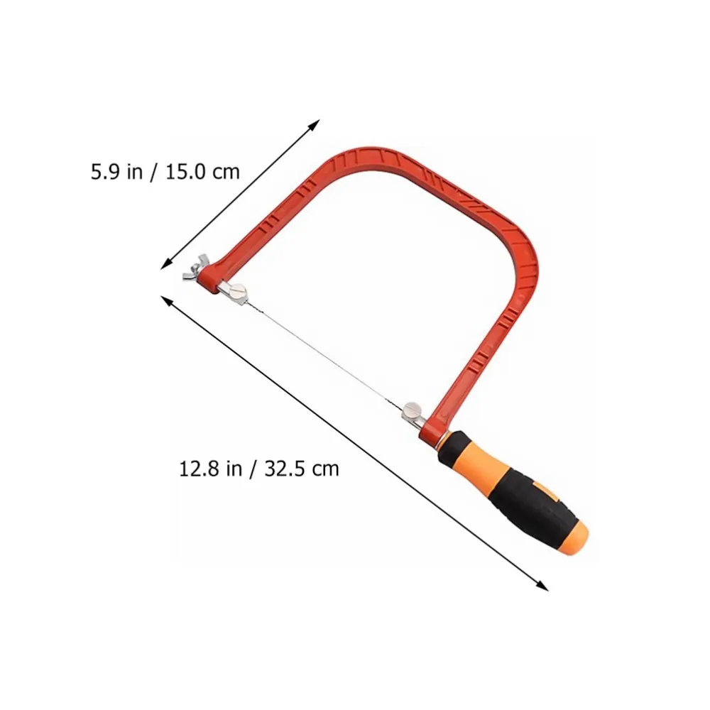 

1 Set Practical Coping Saws Frame Included 10pcs Useful Replacement Saws Blades