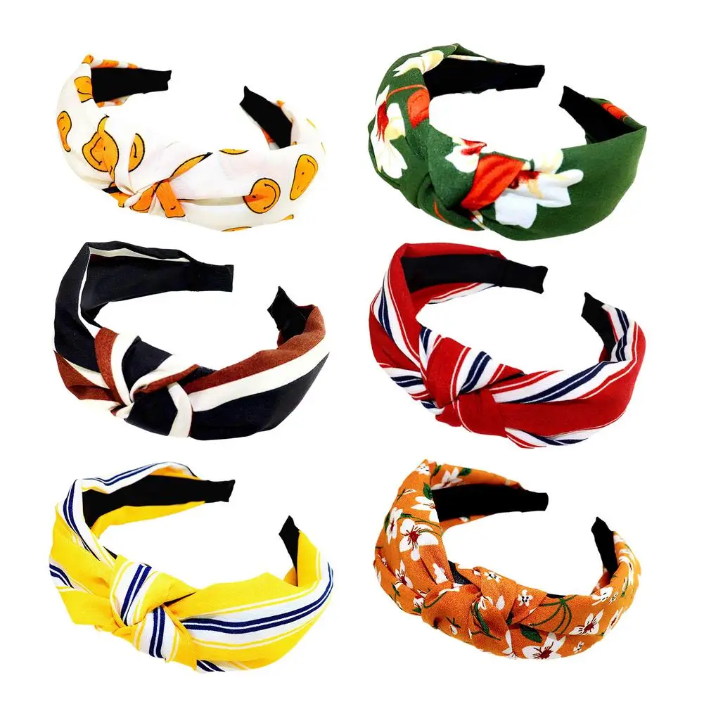 

Women Twist Headband Wide Hair Hoop Colorful Bow Knot Hairband Fashion Hairband Handmade Hair Hoop Hair Accessories