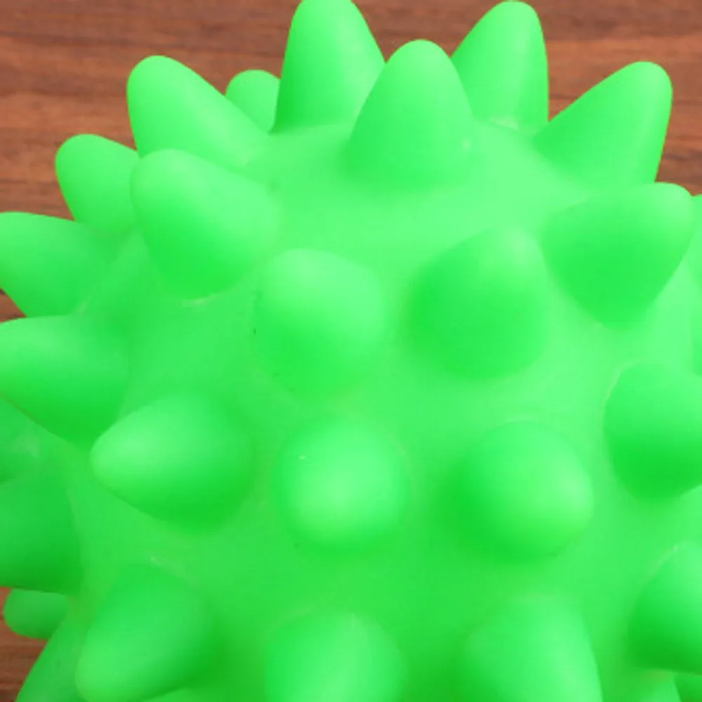 

2021 New Dog Toy Beautiful New Rubber Ball Toy Dog Pet Fun Spikey Ball Biting Chewing And Toys Ball Accessories Zabawka Dla Psa