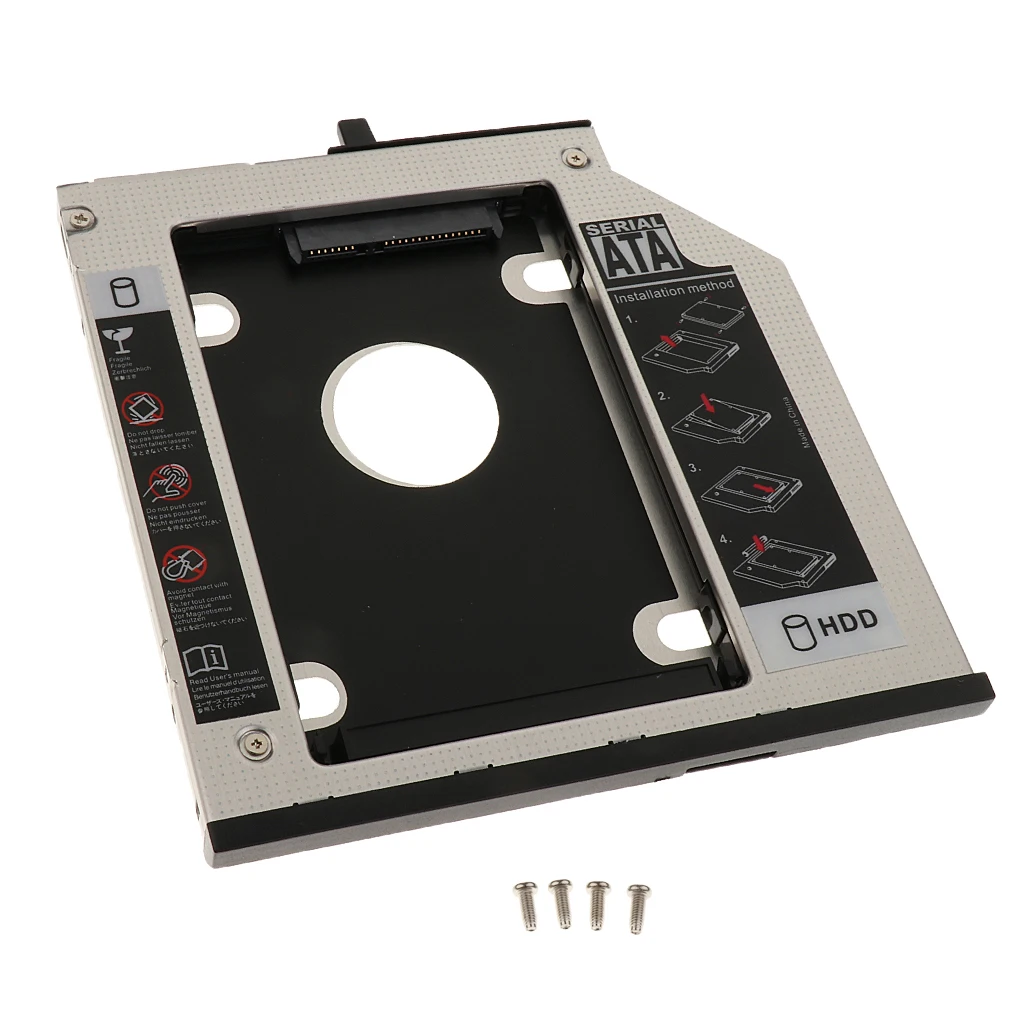 Жесткий диск 9 5 мм SATA 2nd HDD Caddy для Lenovo Thinkpad T400 T410 алюминий|Боксы дисководов| |