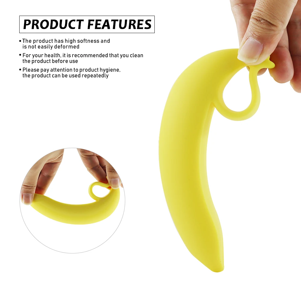 EXVOID Secret Banana Dildo G Spot Massager Prostate Anal Plug No Vibrator Sex Toys for Women Silicone Penis Adult Products | Красота и