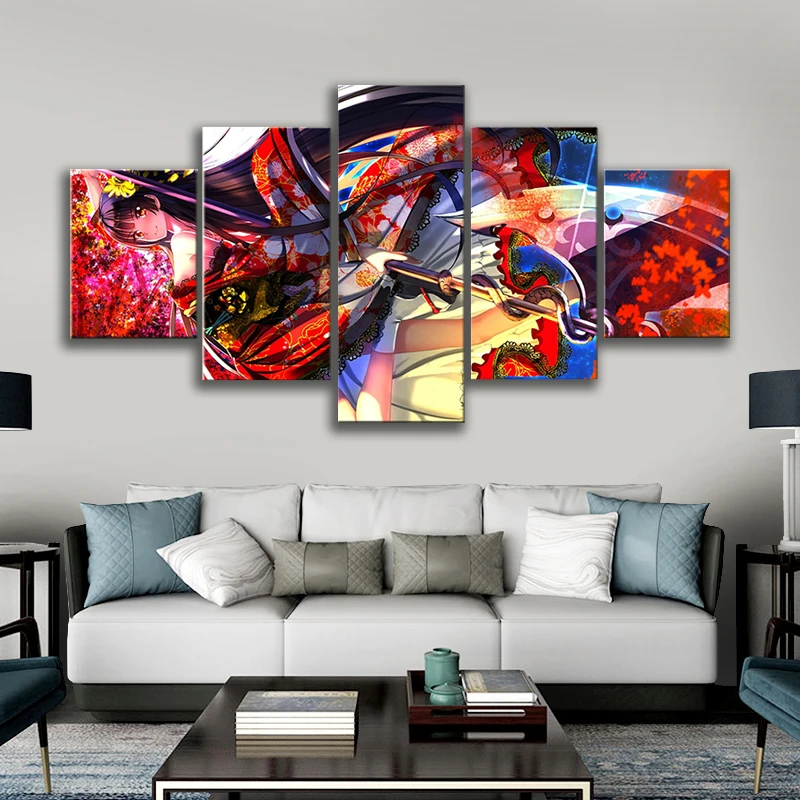 

Canvas Painting 5 Piece Anime Posters Gate Jieitai Home Decoration Accessories Printing Wall Art Modern Pictures Free Shipping