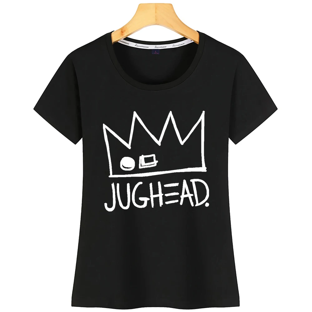 Футболка женская короткая смешная белая рубашка Jughead Jones Crown | Женская одежда