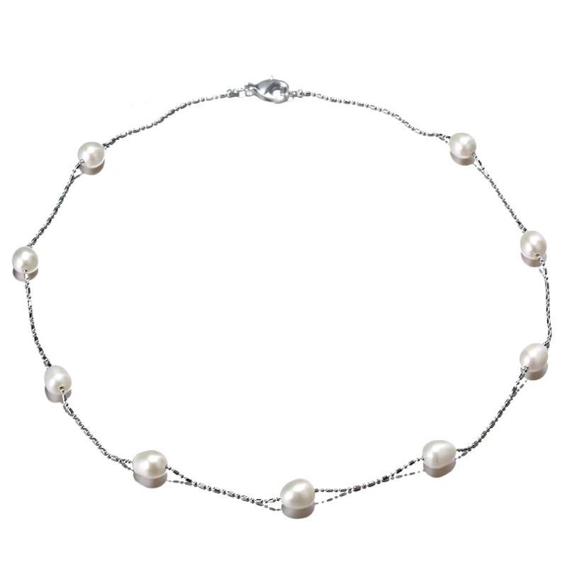 

Даими черный жестяной кубок ожерелья, естественный пресноводный жемчуг, популярные ювелирные изделия, бесплатная доставка тень