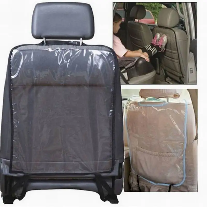 

Universal Car Seat Back Mat Mud Clean Transparent Cushion Children 2 Colors Babies Kick Mat Protects Anti Kick Pad Back Seat