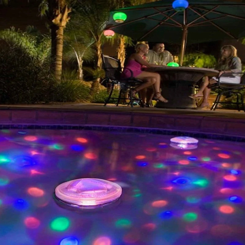 

Swimming Pool LED Light Floating Atmosphere Light Underwater LED Projection Lights for Kids Home Amusement Park Decor Supplies
