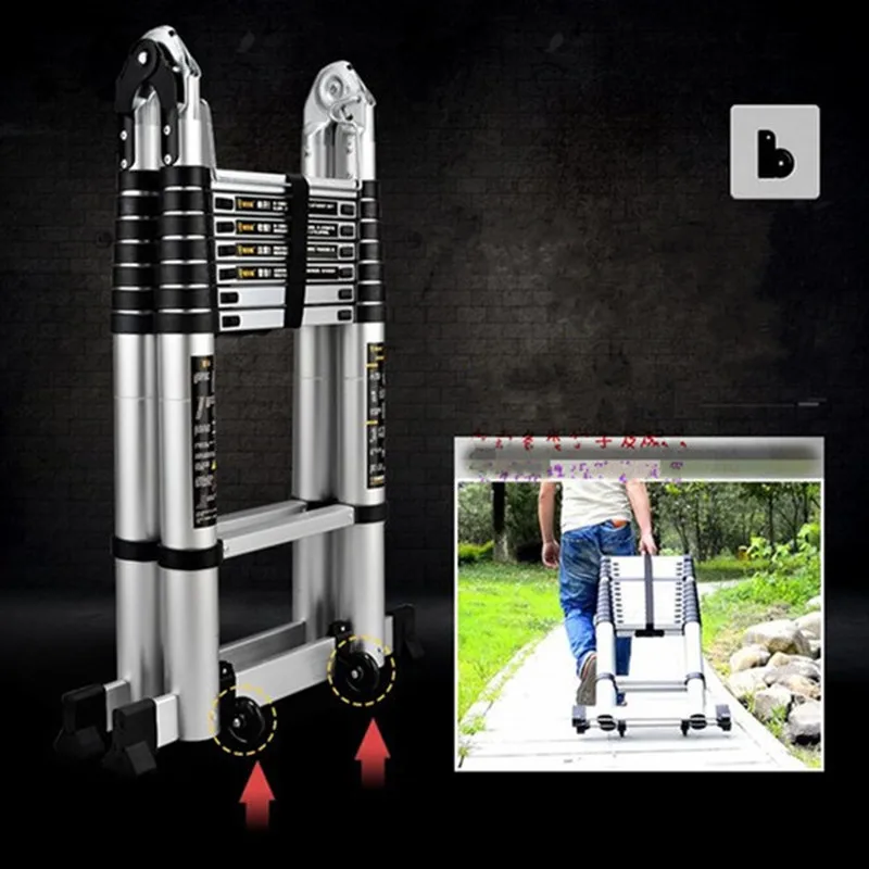 

2pcs Heavy duty ladder caster nylon auxiliary Moving wheels for Telescopic Folding Step Ladder Transport Shifter Remover parts