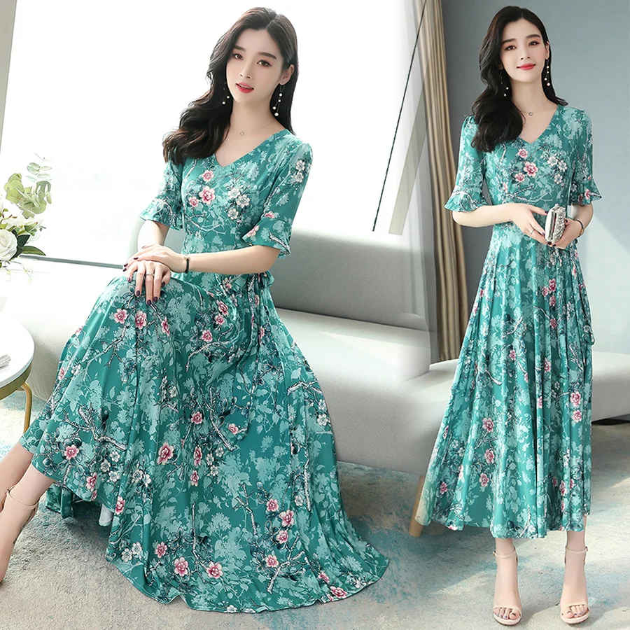 Женское платье-макси с цветочным принтом розовое винтажное облегающее платье