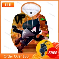 shooter game 3d print hoodies men clothing harajuku sweatshirt children cute crow shoot kids thin child tops boys girls