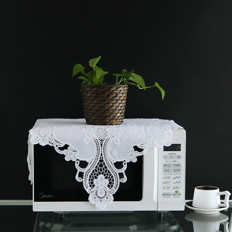 2021 белые кружевные салфетки для обеденного стола подставки подставкой под