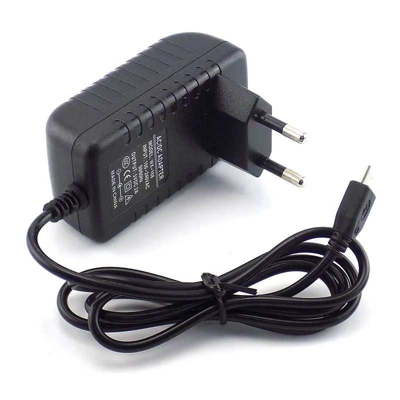 DC 5V 2A 2000mA Micro USB преобразователь переменного тока в постоянный Мощность адаптер