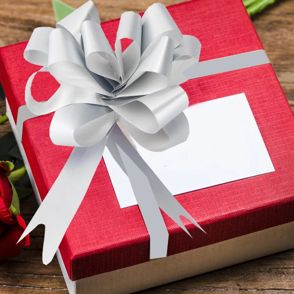 10 шт./компл. Подарочные ленты с бантом обертки цветами свадебное оформление