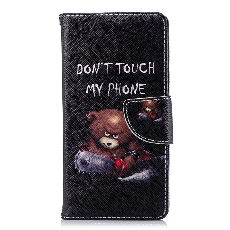 Little Bear Чехол для телефона с откидной крышкой чехол для Nokia 2 3 5 6 8 3310 2,1 3,1 5,1 6,1 7,1 в ретро стиле с изображением медведя сливовое дерево капа, высокое качество второй кожаный чехол D07Z - Цвет: Little Bear
