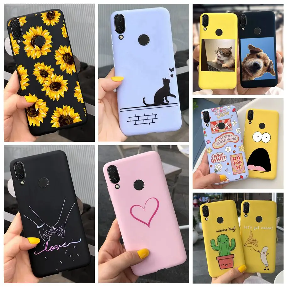 Пара Любовь Сердце чехол для Huawei Nova 3i 3e P Smart плюс 2018 из мягкого силикона с крышкой