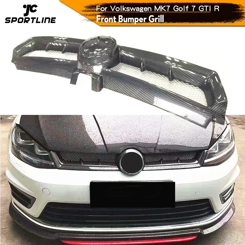 Передний бампер из углеродного волокна для Volkswagen VW Golf 7 MK7 Standard GTI R 2014 2017|Гоночные