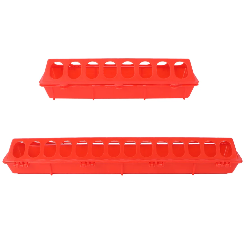 

2pcs Birds Feeding Troughs Feeding Food Groove Bowls Pigeon Food Containers